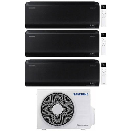 samsung condizionatore samsung trial split inverter serie windfree black 9912 con aj068txj3kg r 32 wi fi integrato 9000900012000