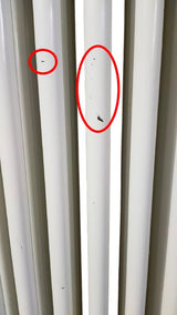 AREA OCCASIONI Batteria completa Radiatore Termosifone in acciaio tubolare Cordivari Ardesia 4 Colonne h 656 mm interasse 600 mm tappi e riduzioni inclusi 14 elementi h. 656 AO415