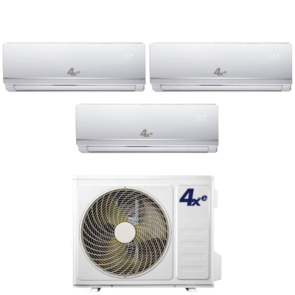4xe climatizzatore condizionatore 4xe trial split inverter serie winter 9912 con winter trial 21 r 32 wi fi optional 9000900012000