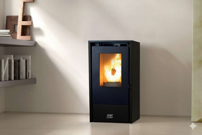 anselmo cola stufa a pellet ventilata last calor by anselmo cola susanna 6.4 kw bianca