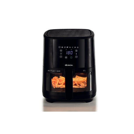 ariete friggitrice ad aria ariete 6 litri nera cestello trasparente ean 8003705121355