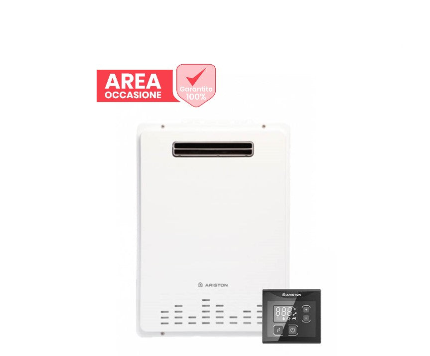 ariston area occasioni 2495 scaldabagno a gas ariston next evo x outdoor 16 eu metano 16 lt da esterno low nox 3632459