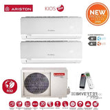 ariston climatizzatore condizionatore ariston dual split inverter serie kios 99 con dual 50 xd0 o r 32 wi fi optional 90009000 btu ean 8059657006837