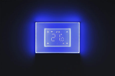 beghelli cronotermostato smart beghelli dom e con display touch e placca luminosa wi fi