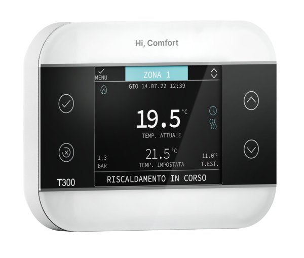 beretta comando remoto beretta cronotermostato universale hi comfort t300 wi fi gateway integrato 20205322