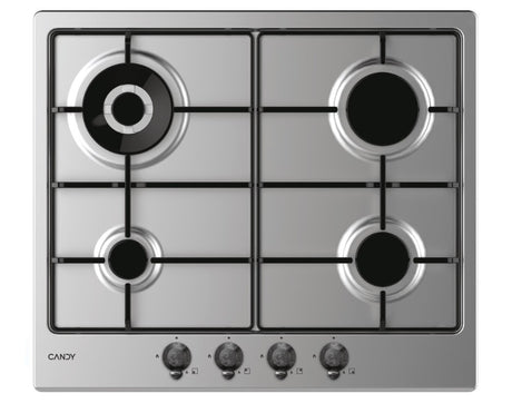 candy piano cottura a gas candy chw6br4wtx 4 fuochi l595xp51 acciaio inox ean 8016361967007