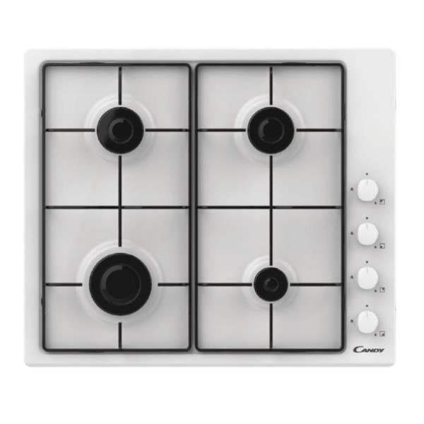 candy piano cottura a gas candy chw6lww 4 fuochi 60 cm in acciaio inox lxp 60x51 resistenza a graffi ean 8016361966949
