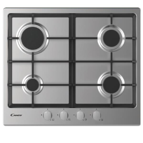 candy piano cottura a gas candy su metallo piano in acciaio inox 4 zone di cottura codice chg6brx ean 8016361966901
