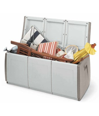 cassapanca terry box 140 cm.140x54x57h colore grigiotortora