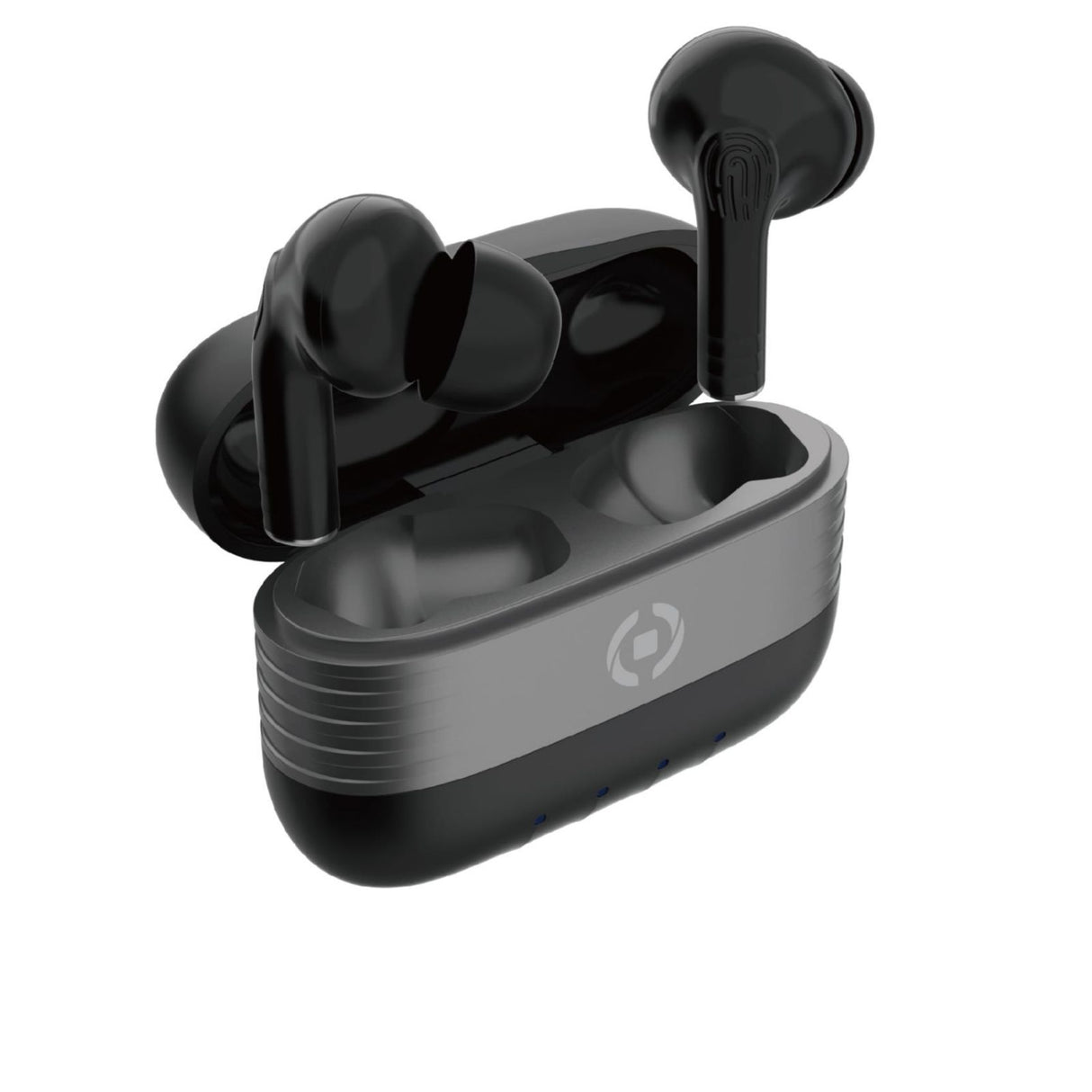 cuffie auricolari buetooth celly slim1 colore nero custodia di ricarica rigida usb c