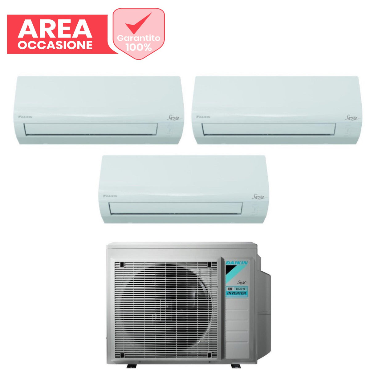 daikin area occasioni climatizzatore condizionatore daikin trial split inverter serie siesta 9912 con 3amxf52a r 32 wi fi optional 9000900012000