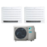 daikin climatizzatore condizionatore daikin a pavimento dual split serie perfera fvxm a 79 con 2mxm50m9n r 32 wi fi integrato 70009000 con telecomando ad infrarossi incluso garanzia italiana novita