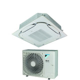 daikin climatizzatore condizionatore daikin bluevolution inverter a cassetta round flow skyair alpha series 36000 btu fcag100b rzag100ny1 trifase r 32 wi fi optional con griglia standard