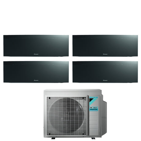 daikin climatizzatore condizionatore daikin bluevolution quadri split inverter serie emura black iii 771212 con 4mxm80n r 32 wi fi integrato 700070001200012000 colore nero garanzia italiana