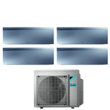 daikin climatizzatore condizionatore daikin bluevolution quadri split inverter serie emura silver iii 771215 con 4mxm80n r 32 wi fi integrato 700070001200015000 colore argento garanzia italiana