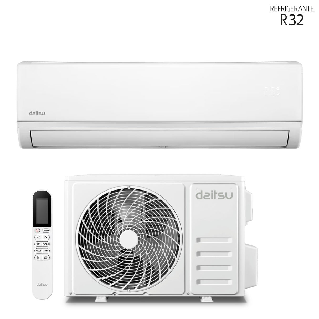 daitsu condizionatore daitsu artic lite 9000 btu ds 9klf r 32 wi fi integrato aa