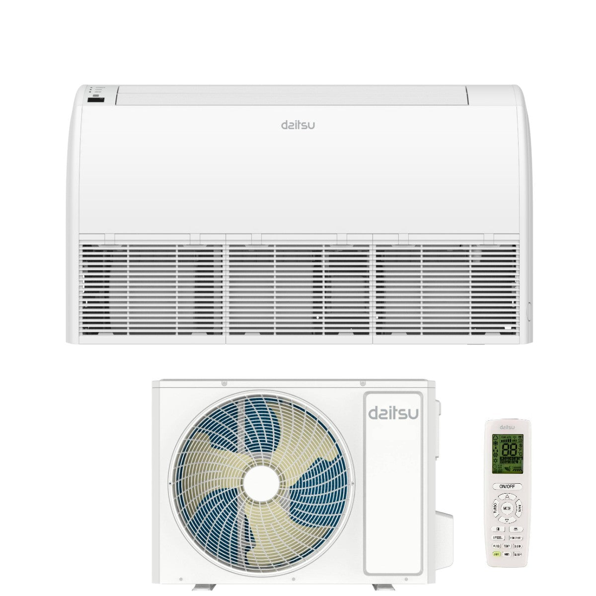 daitsu condizionatore soffittopavimento daitsu 42000 btu abd42kdbs monofase r 32 wi fi optional con telecomando
