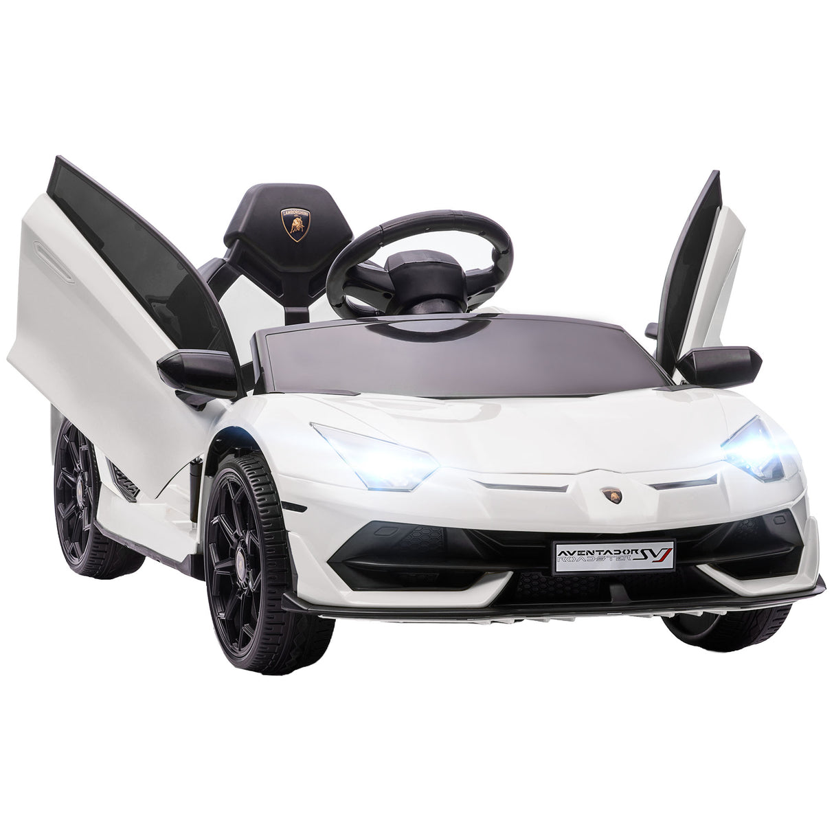 easycomfort easycomfort macchina elettrica per bambini a 12v licenza lamborghini con clacson e telecomando auto musica integrata e luci bianca