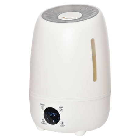 easycomfort easycomfort umidificatore ultrasuoni da 4.8l per ambienti fino a 40 3 modalita di vaporizzazione 8 12 ore di durata display a led bianco