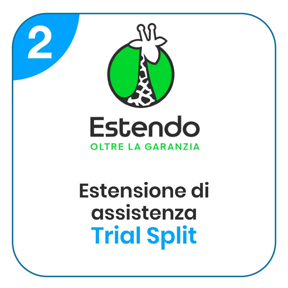 estendo 2 anni aggiuntivi di assistenza per guasti e malfunzionamenti per condizionatori trialsplit ean 8058754043615
