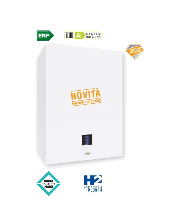 ferroli caldaia ferroli a condensazione bluehelix hitech rrt 34 k 50 con accumulo di 50 litri kit scarico fumi omaggio low nox metano o gpl novita