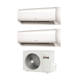 ferroli climatizzatore condizionatore ferroli dual split inverter serie ambra m 912 con 18 2 r 32 wi fi integrato 900012000 novita
