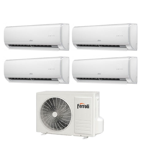 ferroli climatizzatore condizionatore quadri split inverter ferroli giada m 9000900090009000 btu con 28 4 wi fi integrato alexa e google home 9999 novita