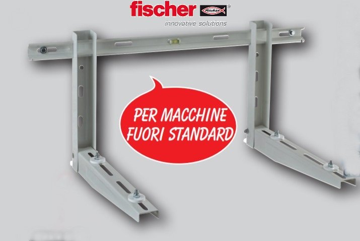 fischer staffa supporto rinforzata fischer per condizionatori climatizzatori per macchine fuori standard klima strong 560x400x800 ean 8001132030981
