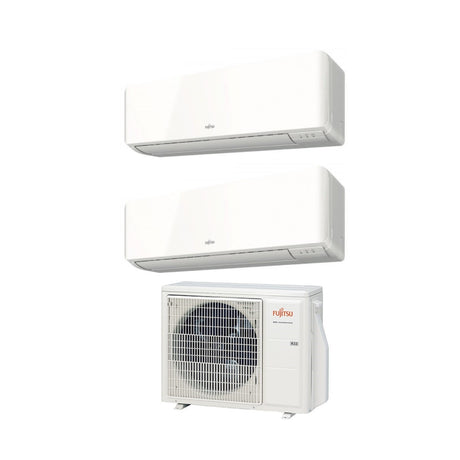 fujitsu area occasioni climatizzatore condizionatore fujitsu dual split inverter serie km 912 con aoyg18kbta2 r 32 wi fi optional 9000 12000