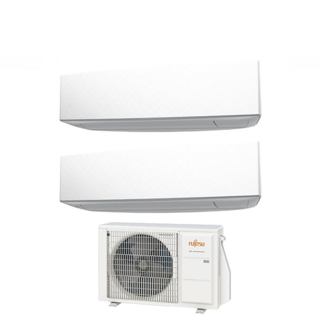 fujitsu climatizzatore condizionatore fujitsu dual split inverter serie ke white 1212 con aoyg18kbta2 r 32 wi fi integrato 1200012000 colore bianco