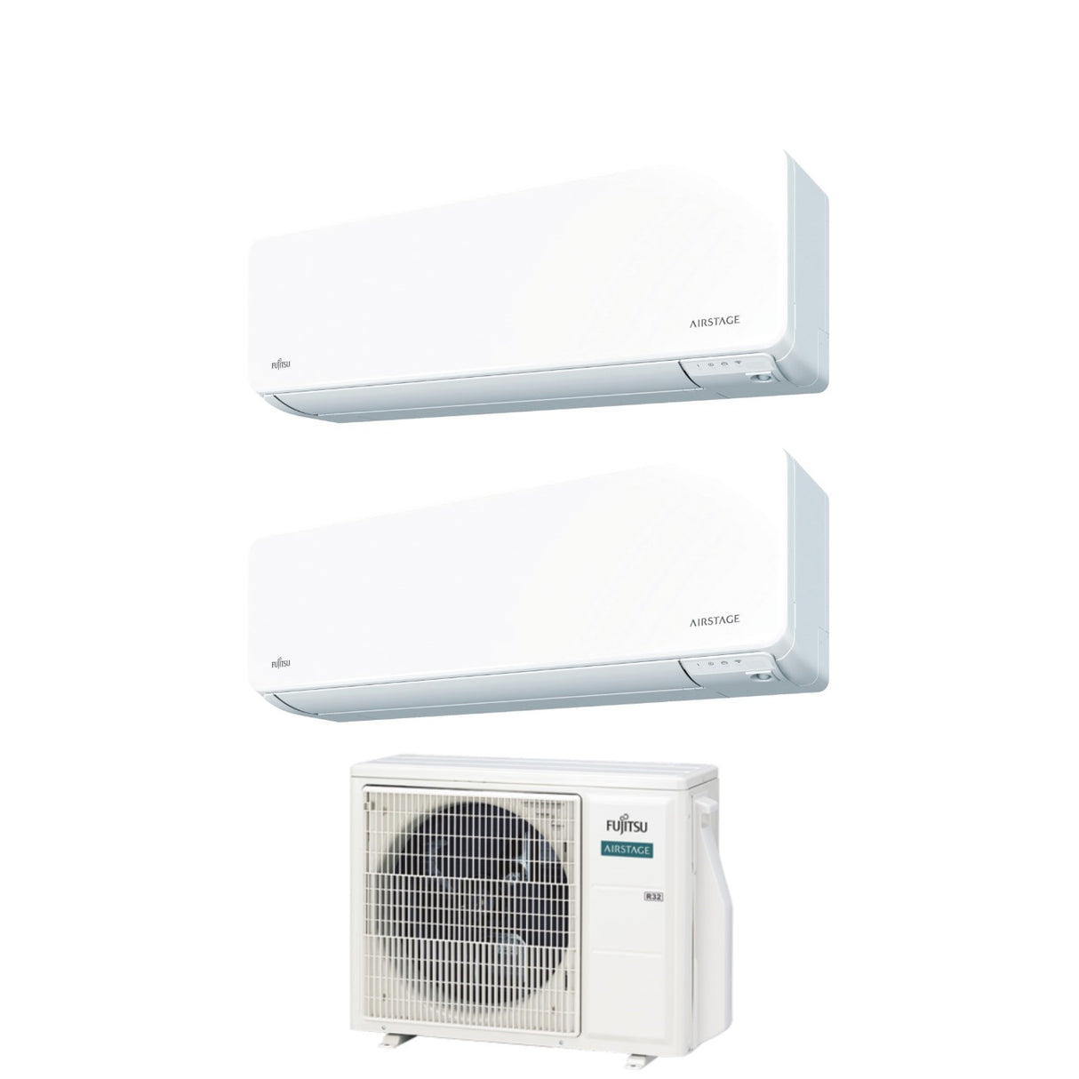 fujitsu climatizzatore condizionatore fujitsu dual split inverter serie kg 714 con aoyg18kbta2 r 32 wi fi integrato 700014000