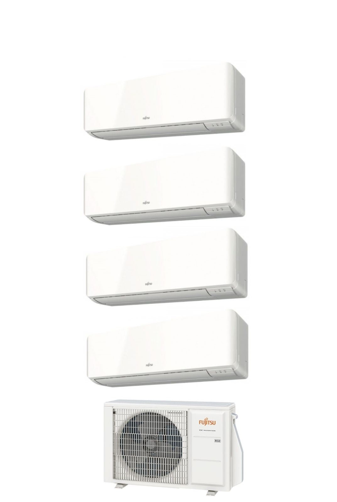 fujitsu climatizzatore condizionatore fujitsu quadri split inverter serie km 99912 con aoyg30kbta4 r 32 wi fi optional 90009000900012000 novita
