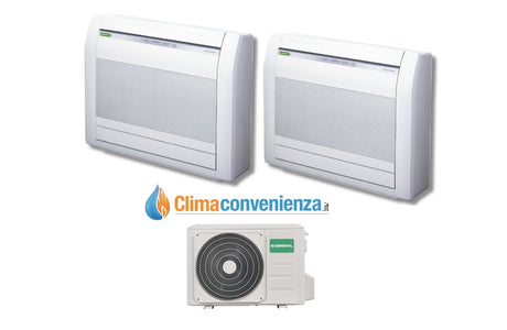 general fujitsu climatizzatore condizionatore dual split inverter pavimento fujitsu general serie lvca 900012000 con aohg18lac2 912 btu