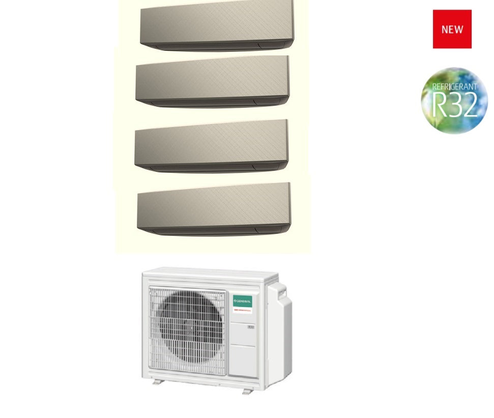 general fujitsu climatizzatore condizionatore general fujitsu trial split inverter keta silver 7777 btu con aohg30kbta4 r 32 7000700070007000 wi fi optional novita