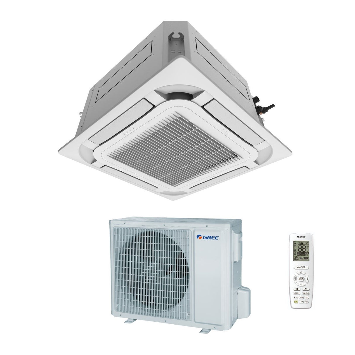 gree climatizzatore condizionatore gree a cassetta a 8 vie 18000 btu gud50ta t r 32 wi fi optional con telecomando e pannello incluso novita