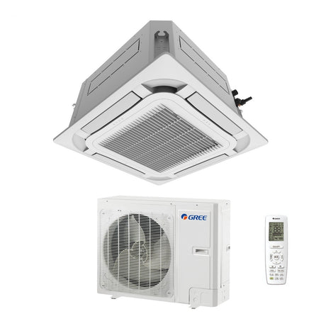 gree climatizzatore condizionatore gree a cassetta a 8 vie 48000 btu gud140ta t r 32 wi fi optional monofase con telecomando e pannello incluso novita