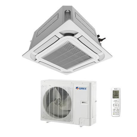gree climatizzatore condizionatore gree a cassetta a 8 vie 48000 btu gud140ta t r 32 wi fi optional trifase con telecomando e pannello incluso novita