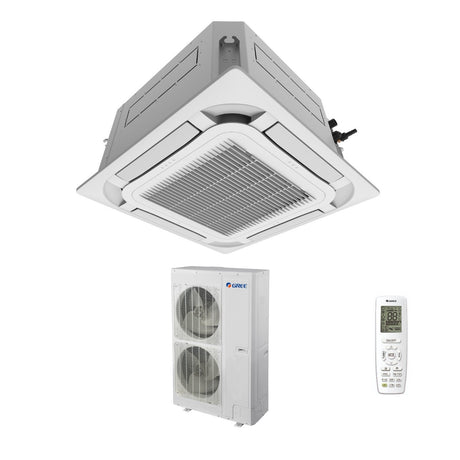 gree climatizzatore condizionatore gree a cassetta a 8 vie 60000 btu gud160ta t r 32 wi fi optional trifase con telecomando e pannello incluso novita