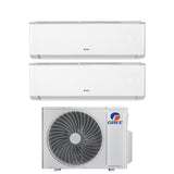 gree climatizzatore condizionatore gree dual split inverter serie amber plus 1218 con gwhd24nk6oo r 32 wi fi integrato 1200018000