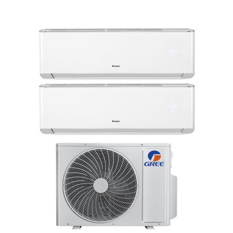 gree climatizzatore condizionatore gree dual split inverter serie amber plus 1218 con gwhd24nk6oo r 32 wi fi integrato 1200018000