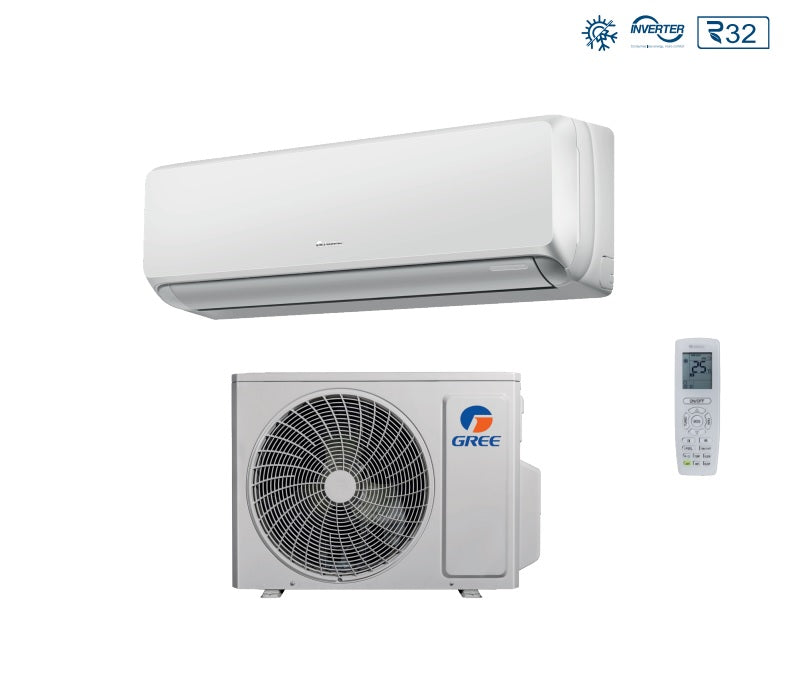 gree climatizzatore condizionatore gree inverter serie fuli 12000 btu r 32 wi fi integrato aa alexa google home gwh12atcxb k6dna4d