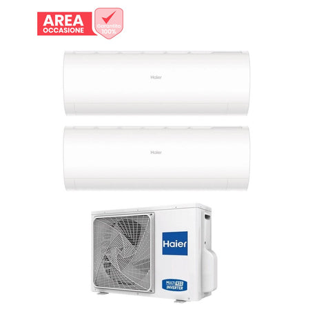 haier area occasioni climatizzatore condizionatore haier dual split inverter serie pearl 99 con 2u50s2sm1fa r 32 wi fi integrato 90009000 novita