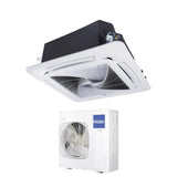 haier climatizzatore condizionatore haier cassetta 90x90 round flow 42000 btu abh125k1erg monofase r 32 wi fi optional con pannello no sensor incluso nessun comando