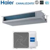 haier climatizzatore condizionatore haier inverter canalizzato canalizzabile media prevalenza 24000 btu ad71s2sm3fa r 32 wi fi optional nessun comando