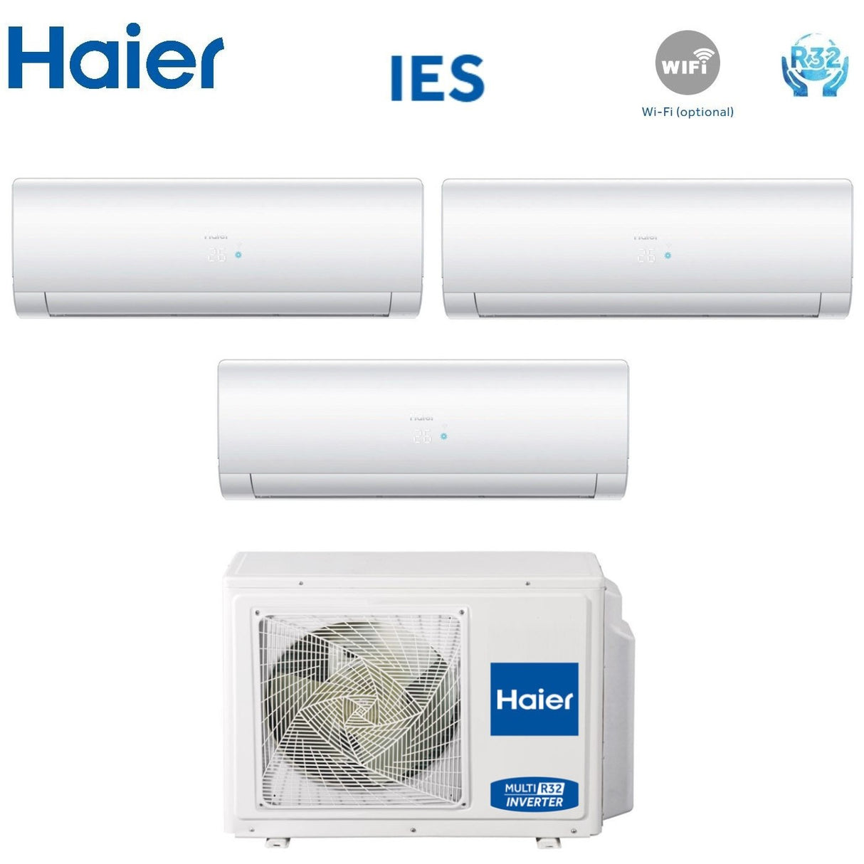haier climatizzatore condizionatore haier trial split inverter serie ies 91212 con 3u70s2sr2fa gas r 32 90001200012000 wi fi optional