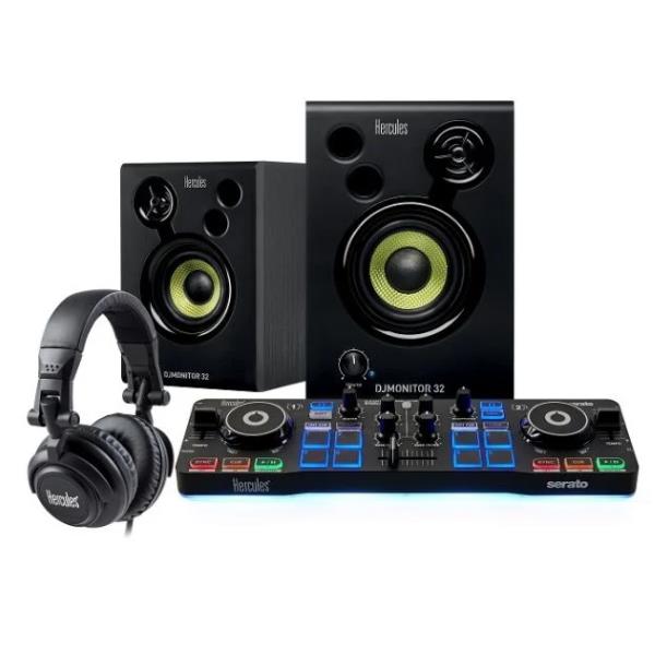 hercules dj starter kit con controller dj 2 altroparlanti cuffie 4780890 ean 3362934745806