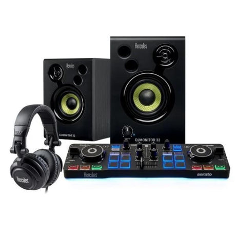 hercules dj starter kit con controller dj 2 altroparlanti cuffie 4780890 ean 3362934745806