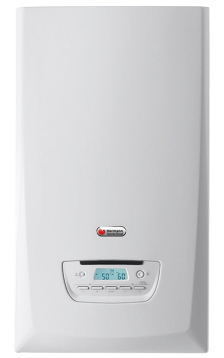 hermann saunier duval caldaia a condensazione hermann saunier duval thema condens ap 26 a metano low nox completa di kit scarico fumi