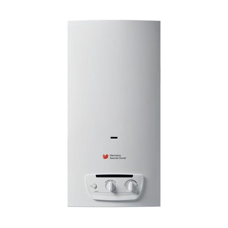 hermann saunier duval scaldabagno a gas camera aperta hermann saunier duval opalia c 11 low nox 111 lix h accensione elettronica metano novita ean 3532041741828