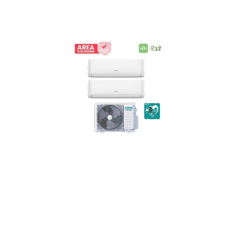 hisense area occasioni 2726 condizionatore dual split hisense hi comfort 99 con 2amw42u4rgc r 32 wi fi integrato